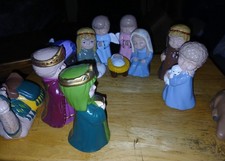 Ceramic Nativity Set, Multi-Figure Holy Family and Wise Men, Maker Unknown, listing 4