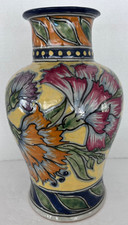 Mexican Talavera Pottery Blue & White Hand-Painted Bud Vase — listing 5