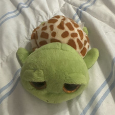 TY Beanie Boo Turtle Plush - Pink with Purple Rose Shell and Glitter Eyes — listing 5
