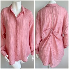 Zara Textured Crinkle Camel Blouse, Size M, New With Tags — listing 5