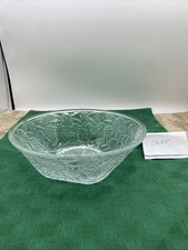 Indiana Glass Pineapple & Floral #618 Pressed Glass Serving Bowl 7.5in — listing 2