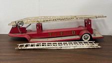 Vintage Tonka T.F.D. No. 5 Pressed Steel Fire Pumper Truck — listing 2