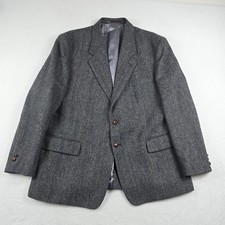 Vintage Savile Row Glenthorne Shetlands Herringbone Wool Sport Coat Blazer 42R — listing 4