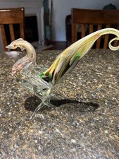 Murano Art Glass Rooster/Bird Figurine with Gold Leaf and Millefiori Murrine No mark at all — listing 3