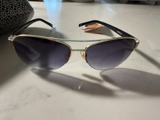 Brighton "Sugar Shack" Aviator Sunglasses with Leopard Print Temples — listing 4
