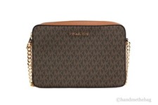 Michael Kors Cynthia Signature Tote with Pink Chain-Link Straps, listing 2