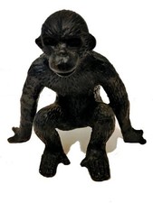 Novelty Cast Metal Figural Monkey Pen Holder / Desk Stand — listing 2