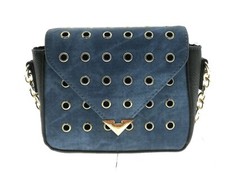 Kiss Me Couture Mauve Vegan Suede Saddle Crossbody Bag with Tooled Floral Embossing and Whipstitch Trim — listing 2