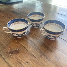 Blue Willow / Real Old Willow Pattern Bowl with Gilt Rim — listing 3