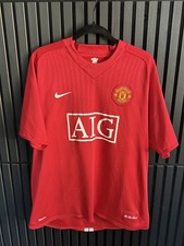 Manchester United 2007-2008 Nike Home Football Shirt with Barclays Premier League Patches — listing 6