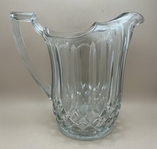 EAPG hobstar Vintage Pressed Glass Pitcher with Hobstar and Diamond Pattern — listing 5