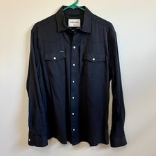 PONCHO Men's Purple Short Sleeve Pearl Snap Fishing Shirt, Size XXL Regular Fit — listing 6