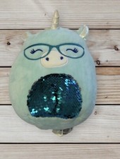 Squishmallow Teal Unicorn with Glasses and Sequin Belly Plush — listing 3