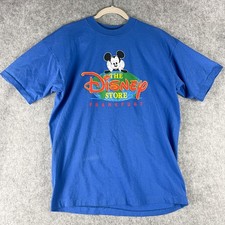 Vintage The Disney Store Mickey Mouse Denim & Twill Varsity Bomber Jacket, Size Medium — listing 2