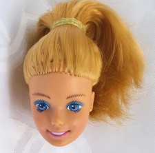 Vintage Blonde Doll in White Fur-Trimmed Winter Coat and Hood — listing 2