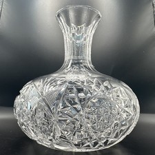 Antique American Brilliant Period Cut Glass Carafe with Pinwheel Star Pattern — listing 2