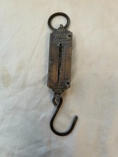 Antique Salter London Brass Beam Balance Shop Scale with Bell Weights, 24 in Tall — listing 5