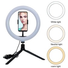 LED Selfie Ring Light with Bluetooth Remote Selfie Stick Tripod and Phone Holder — listing 6
