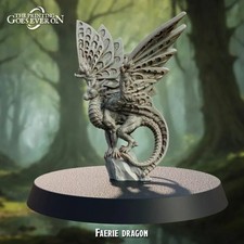 Miniature Resin Dragon Figurine, 2.25" Metallic Copper/Bronze Finish with Red Gem Accent — listing 6