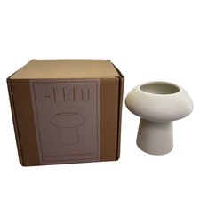 Sculptural Ceramic Mushroom Cluster Vase in Matte White — listing 6