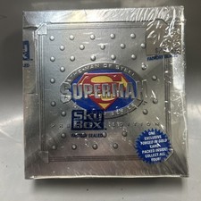 1994 SkyBox Superman Man of Steel Platinum Series Premium Edition Trading Card Hobby Box
