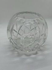 Cut Crystal Rose Bowl with Diamond and Vertical Wedge Pattern — listing 2