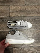 Candice Cooper Rock Low-Top Leather Sneakers, Black & Cream, Size EU 40 — listing 2