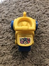 Vintage Fisher-Price Little People Blue & Yellow Tricycle / Trike Vehicle — listing 2
