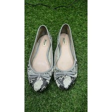 Dune London Twisted-Knot Leather Ballet Flats, Nude, Size EU 39 — listing 2