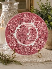 Vintage Cream Ironstone Oval Serving Platter with Embossed Basketweave Rim and Floral Transfer Center — listing 6