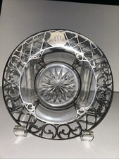 Antique Engraved Monogram Small Silver or Silverplate Dish/Bowl — listing 4