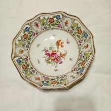 Thun (TK Czechoslovakia) Hand-Painted Floral Porcelain Bowl with Cream Rim and Gold Trim — listing 5