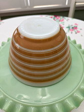Vintage Pyrex Rainbow Stripe Yellow 2.5 Qt Mixing Bowl (#403) — listing 3