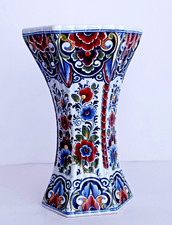 Mata Ortiz Style Hand-Painted Polychrome Pottery Vase with Geometric Art Deco Motif — listing 4