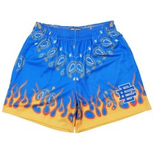 Eric Emanuel EE Basic Mesh Shorts Blue Polka Dot Flame — listing 2