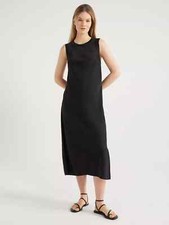 Scoop Women's Black Ruched Long Sleeve Midi Dress, Size XS — listing 3