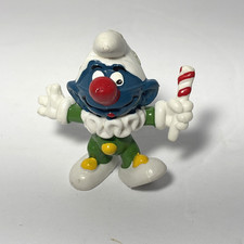 Vintage Jester/Clown Smurf PVC Figurine with Candy Cane Wand — listing 4