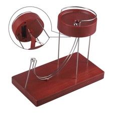 Set of 2 Chrome Perpetual Motion Kinetic Sculptures - Ferris Wheel & Gyroscope Orbital Desk Toys, listing 3
