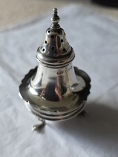 Antique Sterling Silver Hammered Individual Pepper Shaker / Pepperette — listing 6