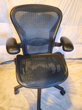 Herman Miller Aeron Chair, Black, with Mobo Ergonomic Forearm Support Arms — listing 3