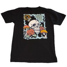 Vans Classic Fit Flaming Skull Graphic T-Shirt, Black, Size Medium — listing 5