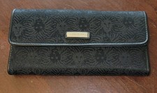 Anne Klein Cognac Leather Credit Card and Checkbook Holder Wallet, listing 2