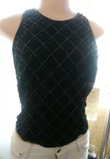 Laurence Kazar New York Vintage Beaded Sleeveless Evening Top — listing 6
