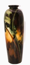 Weller Pottery Art Nouveau Twig-Handle Vase with Applied Grape Leaves — listing 3