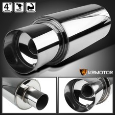 Custom Painted Cylindrical Muffler / Exhaust Silencer with Rubber Coupler — listing 4