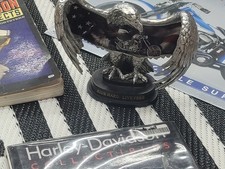 Harley-Davidson Chrome Eagle Figurine with Bar & Shield Emblem on Weighted Base Harley-Davidson licensed stamp/date — listing 2