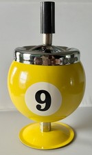 Vintage Spinning Push-Down Ashtray with Chrome Body and Faux Leather Band — listing 3