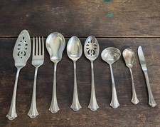 International Deep Silver Silverplate Sugar Shell Spoon with Ornate Scroll and Floral Handle — listing 4