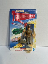 Matchbox Thunderbirds Action Figures Lot of 5 - Brains, Scott Tracy (TB1), Jeff Tracy, Parker, The Hood — listing 5