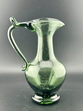 Jamestown Glasshouse Hand-Blown Green Glass Mug with Applied Handle — listing 4